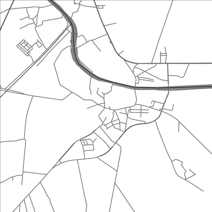 ROAD MAP OF TANDO MUHAMMAD KHAN, PAKISTAN BY MAPBAKES