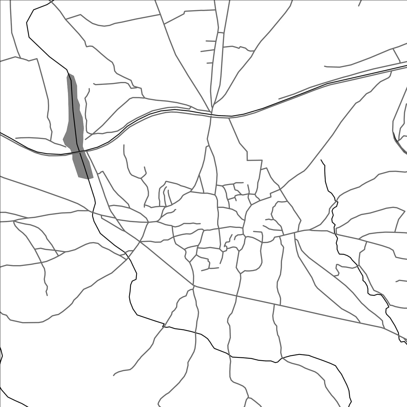 ROAD MAP OF TANGI, PAKISTAN BY MAPBAKES