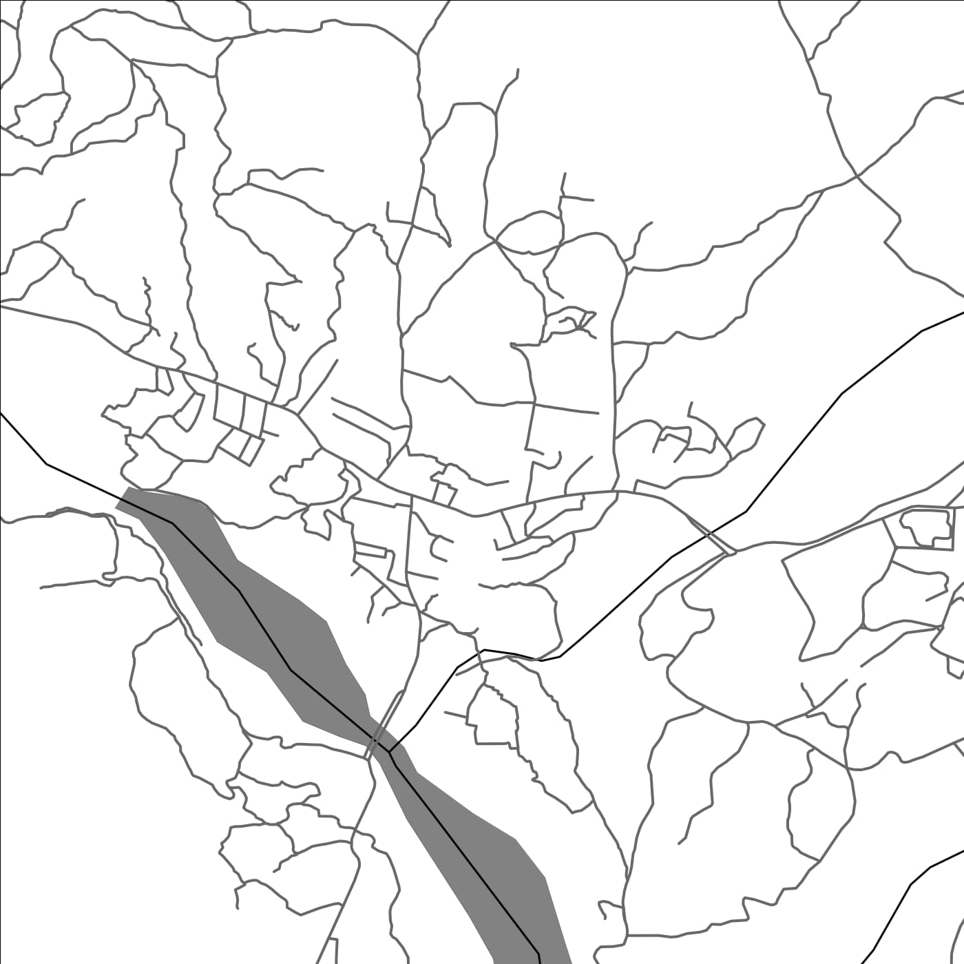 ROAD MAP OF THAL, PAKISTAN BY MAPBAKES