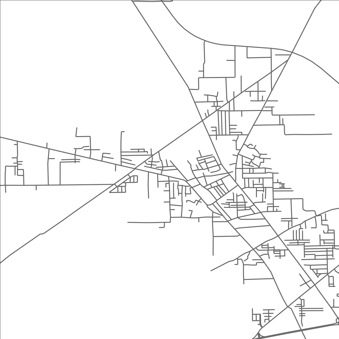 ROAD MAP OF ZAHIR PIR, PAKISTAN BY MAPBAKES