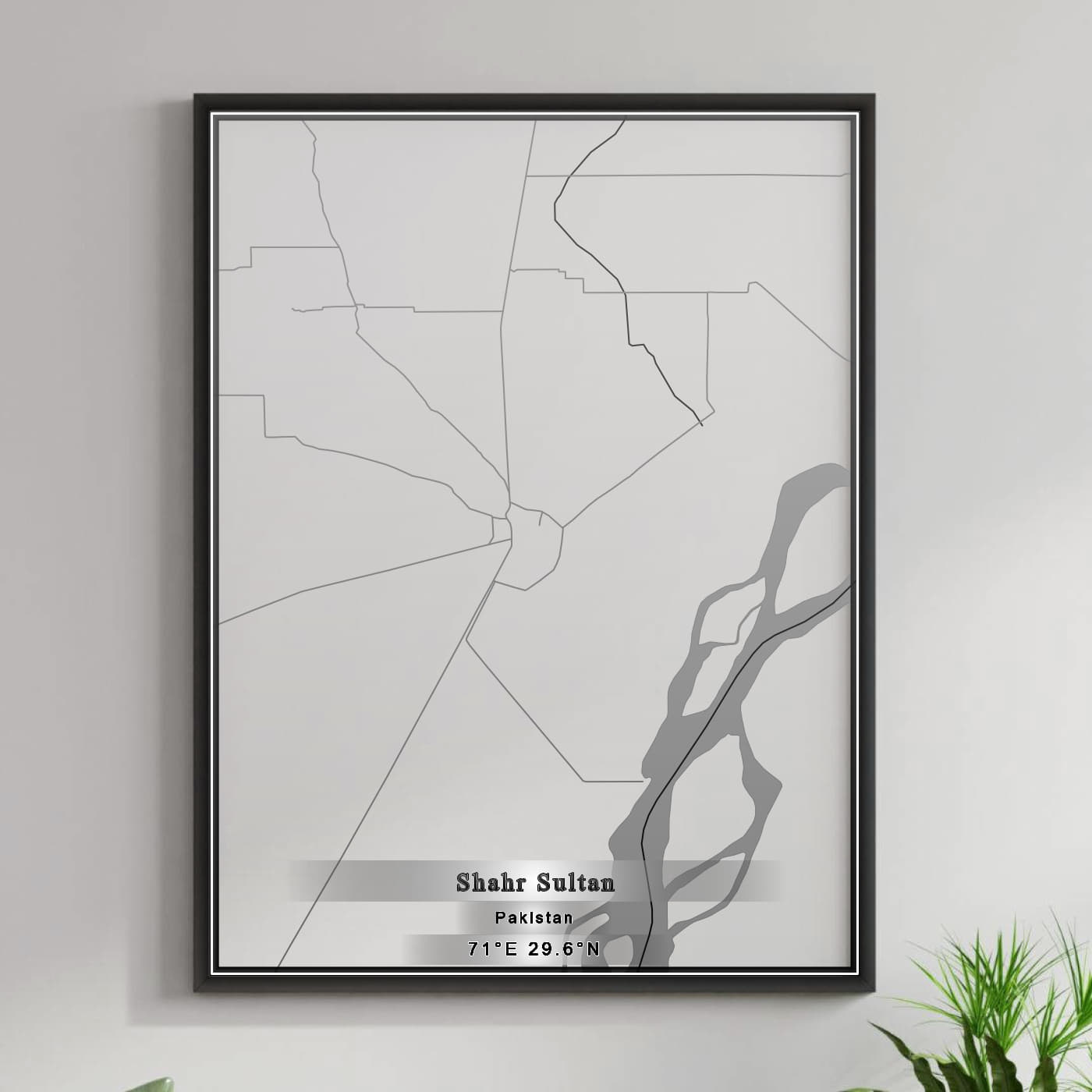 ROAD MAP OF SHAHR SULTAN, PAKISTAN BY MAPBAKES