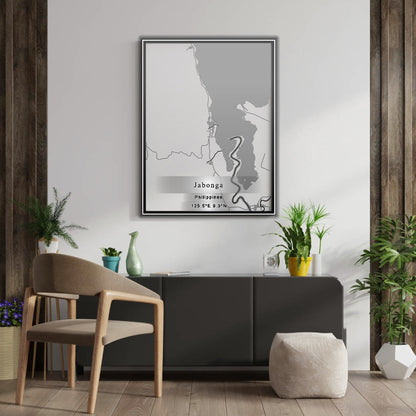 ROAD MAP OF JABONGA, PHILIPPINES BY MAPBAKES