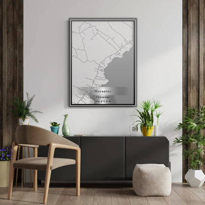 ROAD MAP OF MARANTAO, PHILIPPINES BY MAPBAKES