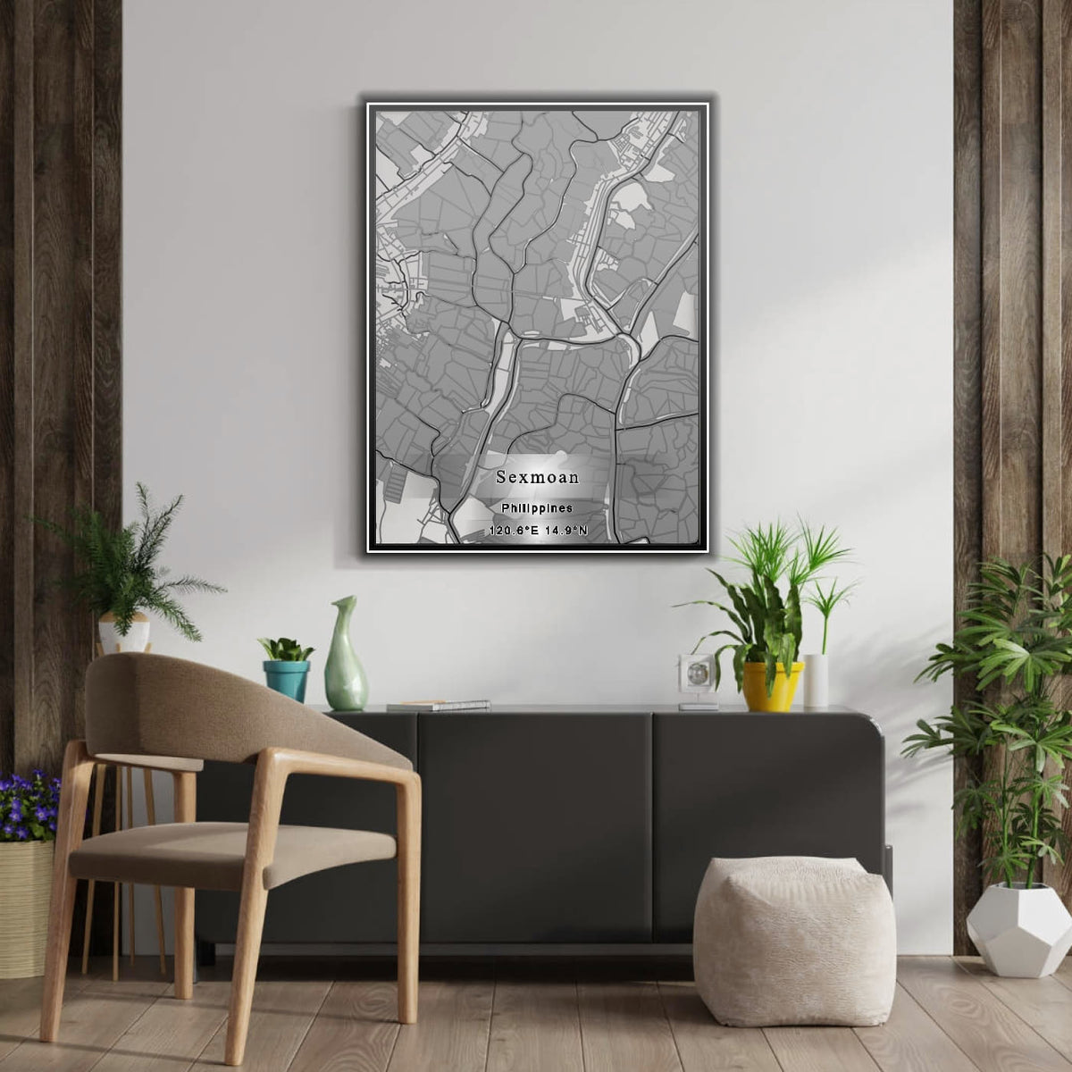 ROAD MAP OF SEXMOAN, PHILIPPINES BY MAPBAKES