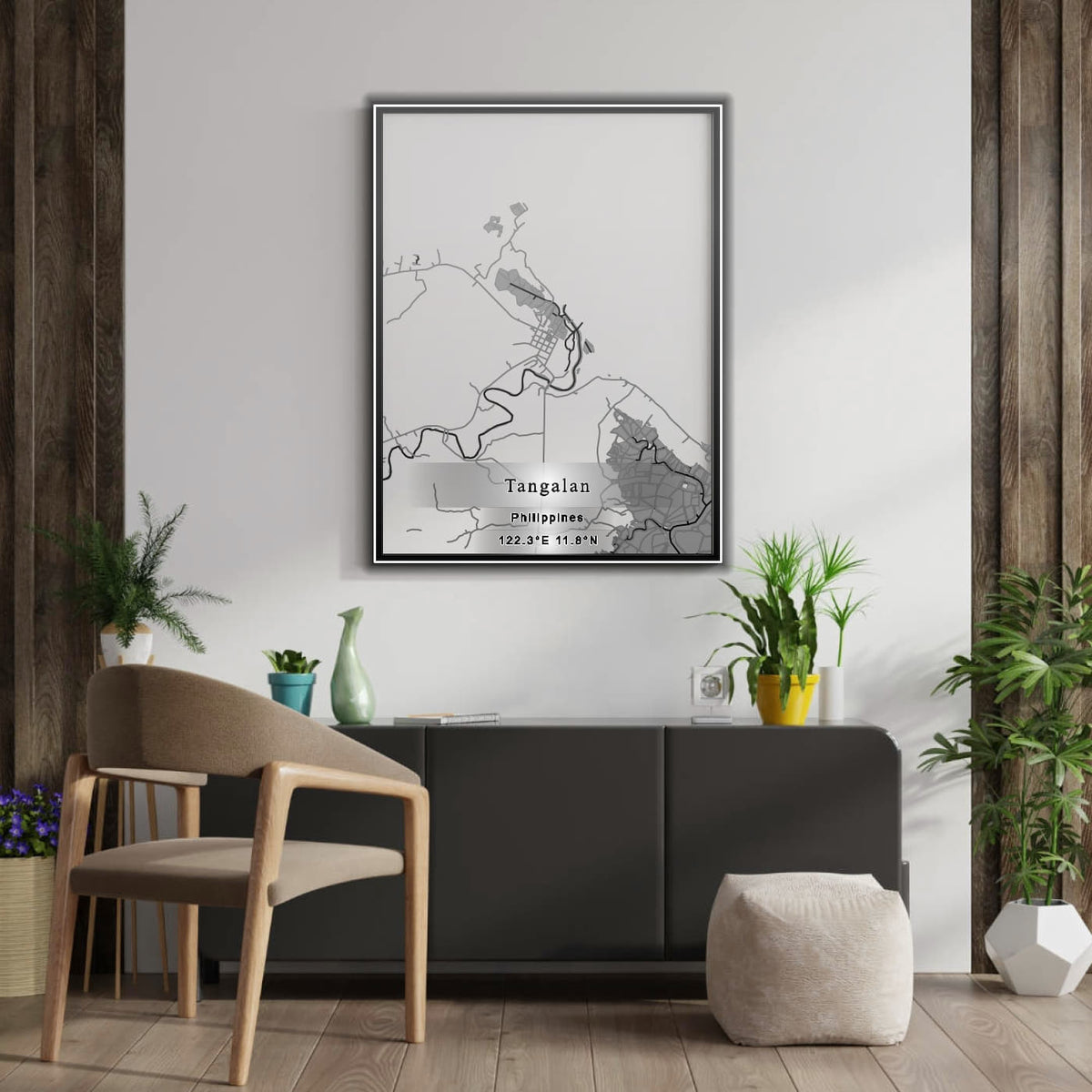 ROAD MAP OF TANGALAN, PHILIPPINES BY MAPBAKES