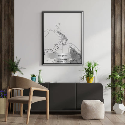 ROAD MAP OF TANGALAN, PHILIPPINES BY MAPBAKES