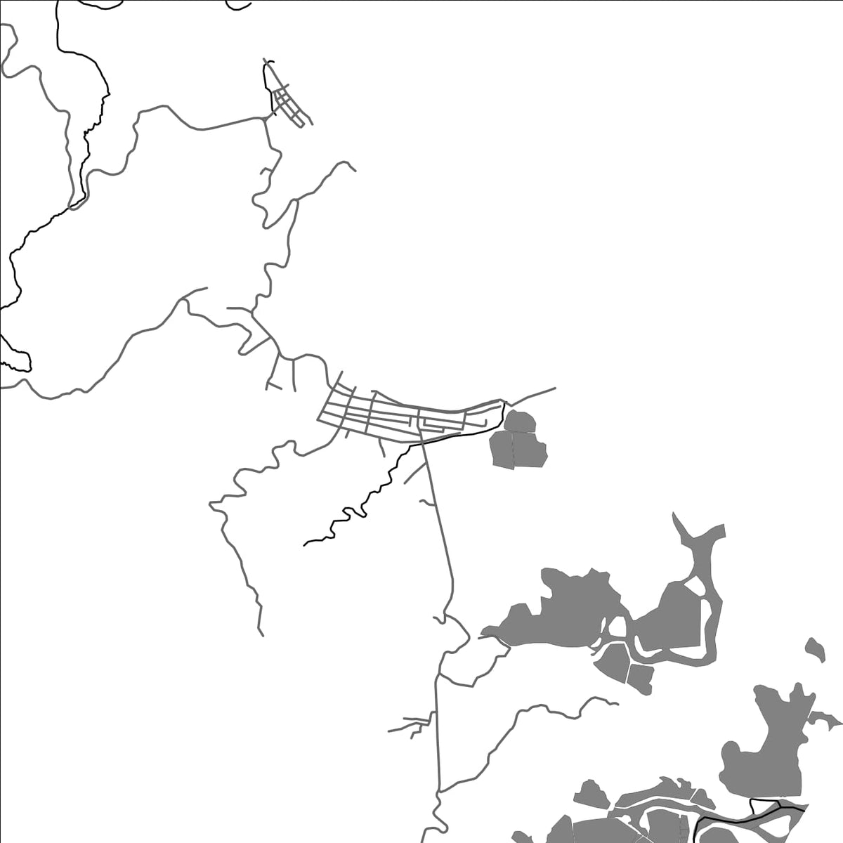 ROAD MAP OF BAGAMANOC, PHILIPPINES BY MAPBAKES