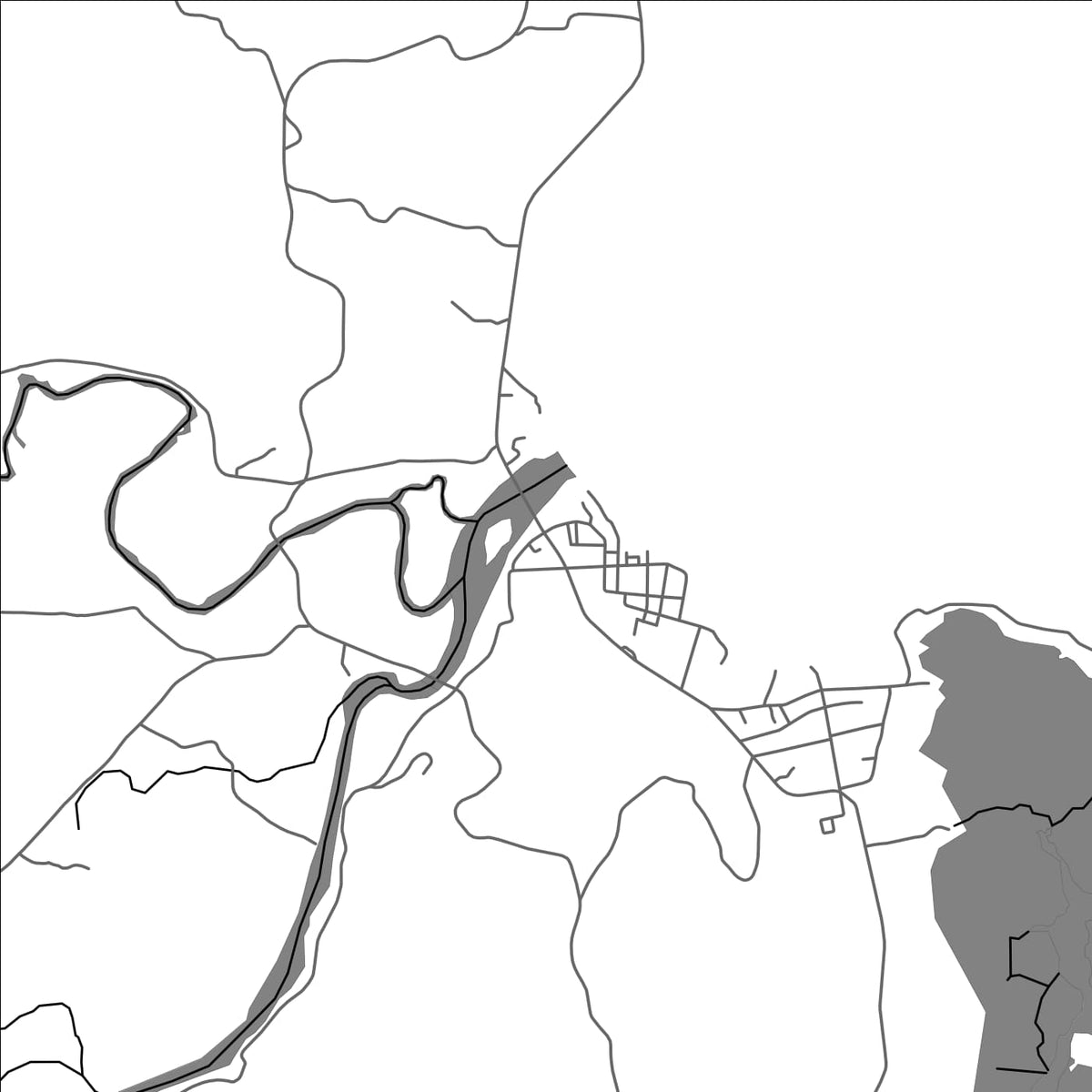ROAD MAP OF BAGANGA, PHILIPPINES BY MAPBAKES
