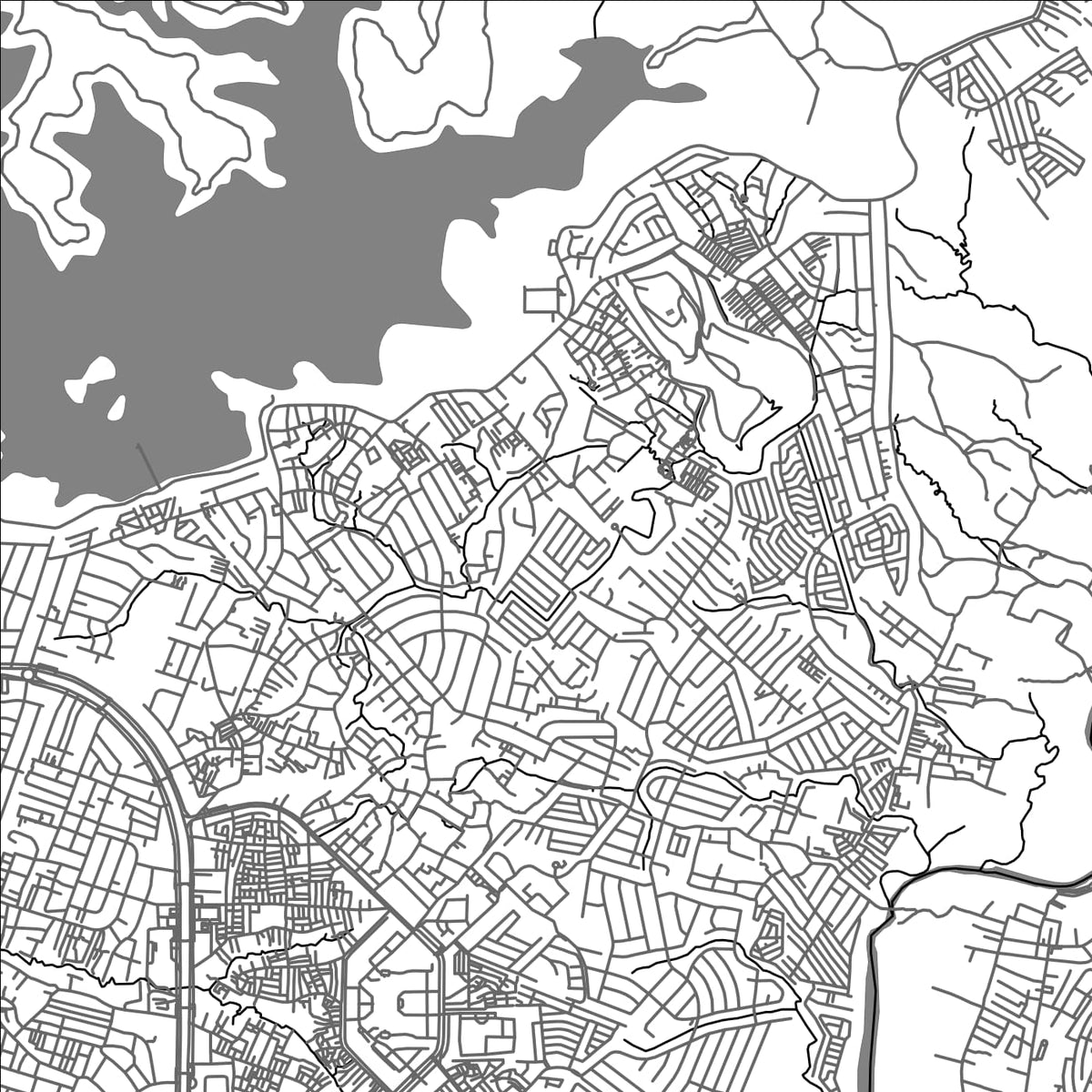 ROAD MAP OF BAGONG SILANGAN, PHILIPPINES BY MAPBAKES