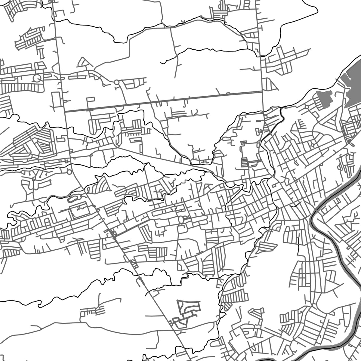 ROAD MAP OF BALANGA, PHILIPPINES BY MAPBAKES
