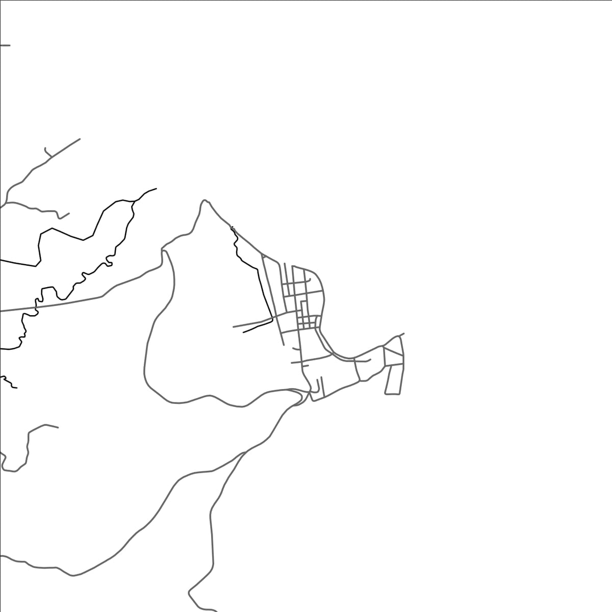 ROAD MAP OF BOSTON, PHILIPPINES BY MAPBAKES