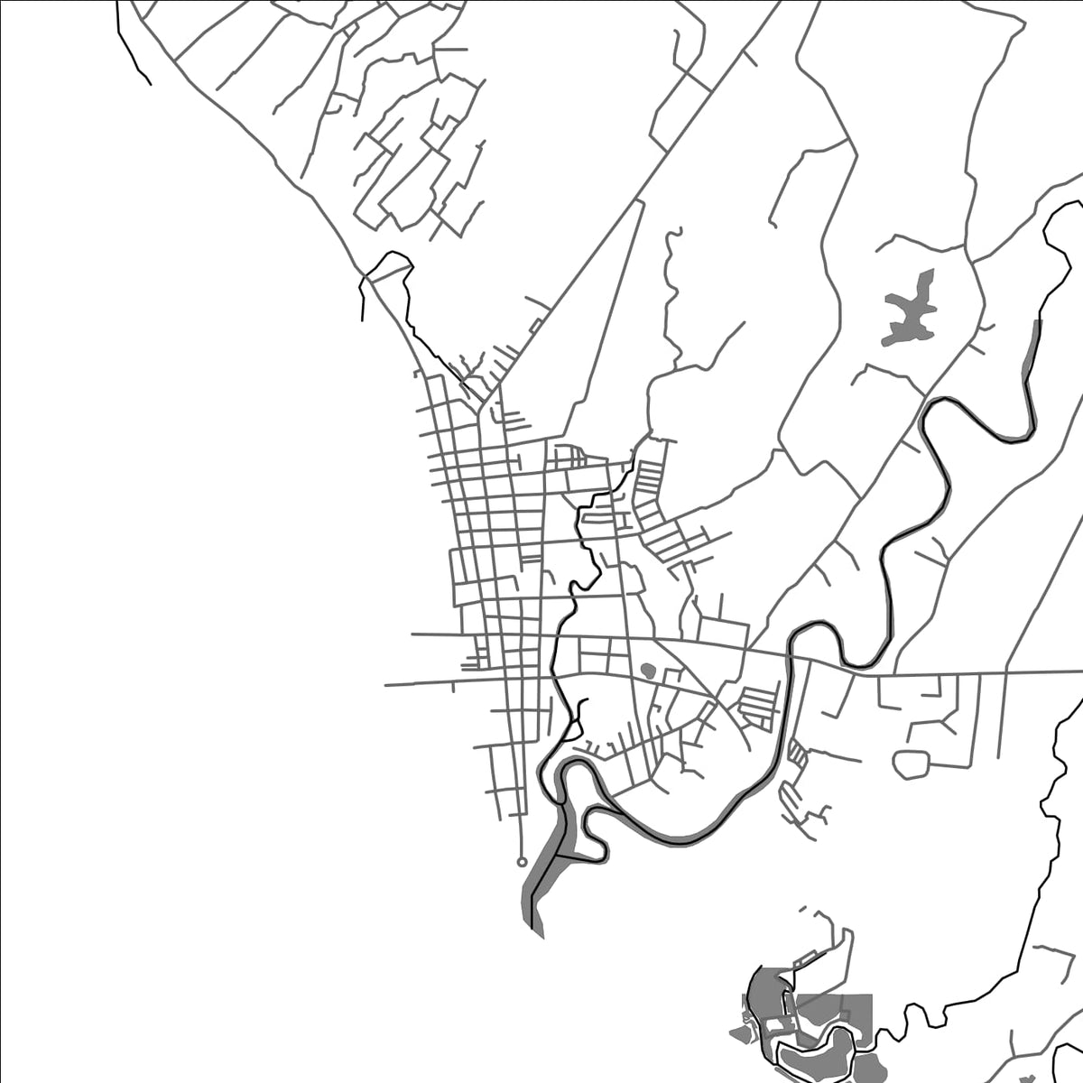 ROAD MAP OF BULAN, PHILIPPINES BY MAPBAKES