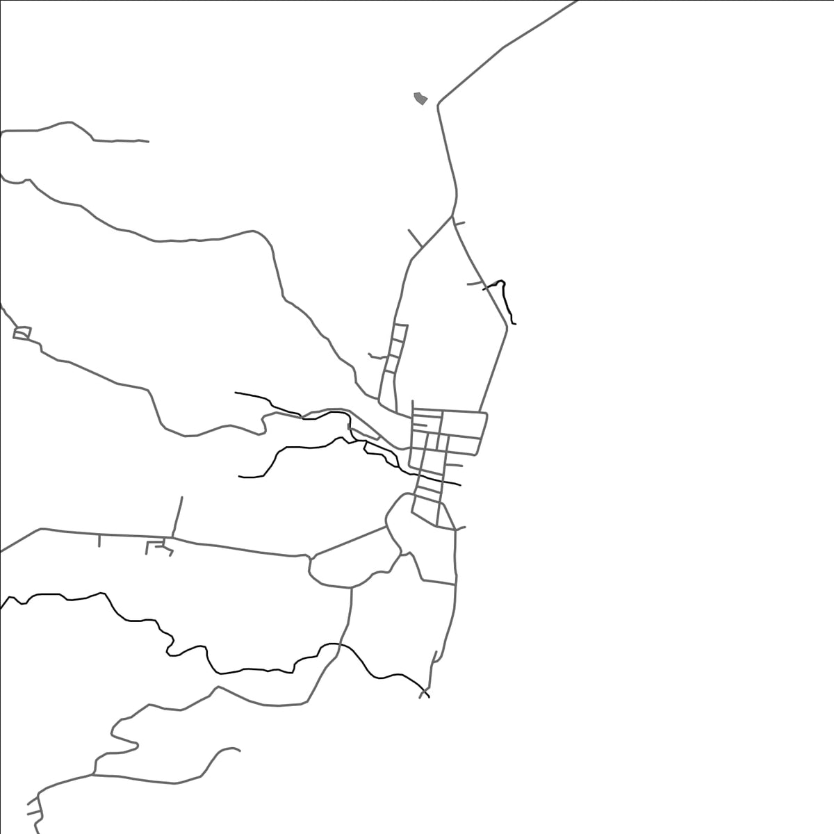 ROAD MAP OF BULUSAN, PHILIPPINES BY MAPBAKES