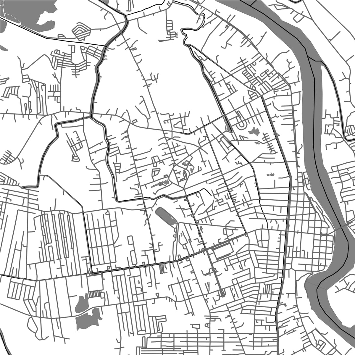 ROAD MAP OF BUTUAN, PHILIPPINES BY MAPBAKES