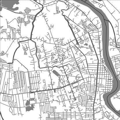 ROAD MAP OF BUTUAN, PHILIPPINES BY MAPBAKES