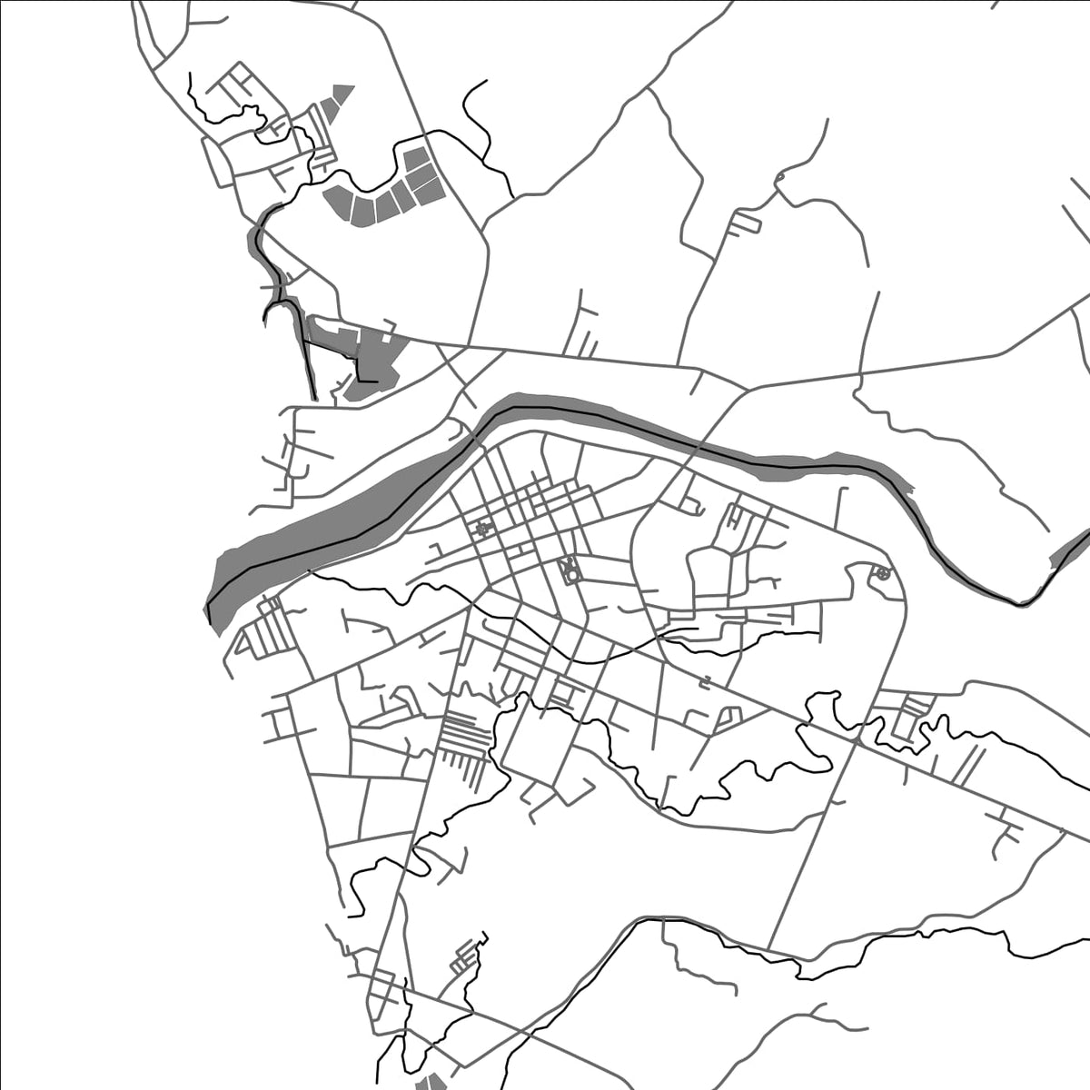 ROAD MAP OF CABADBARAN, PHILIPPINES BY MAPBAKES