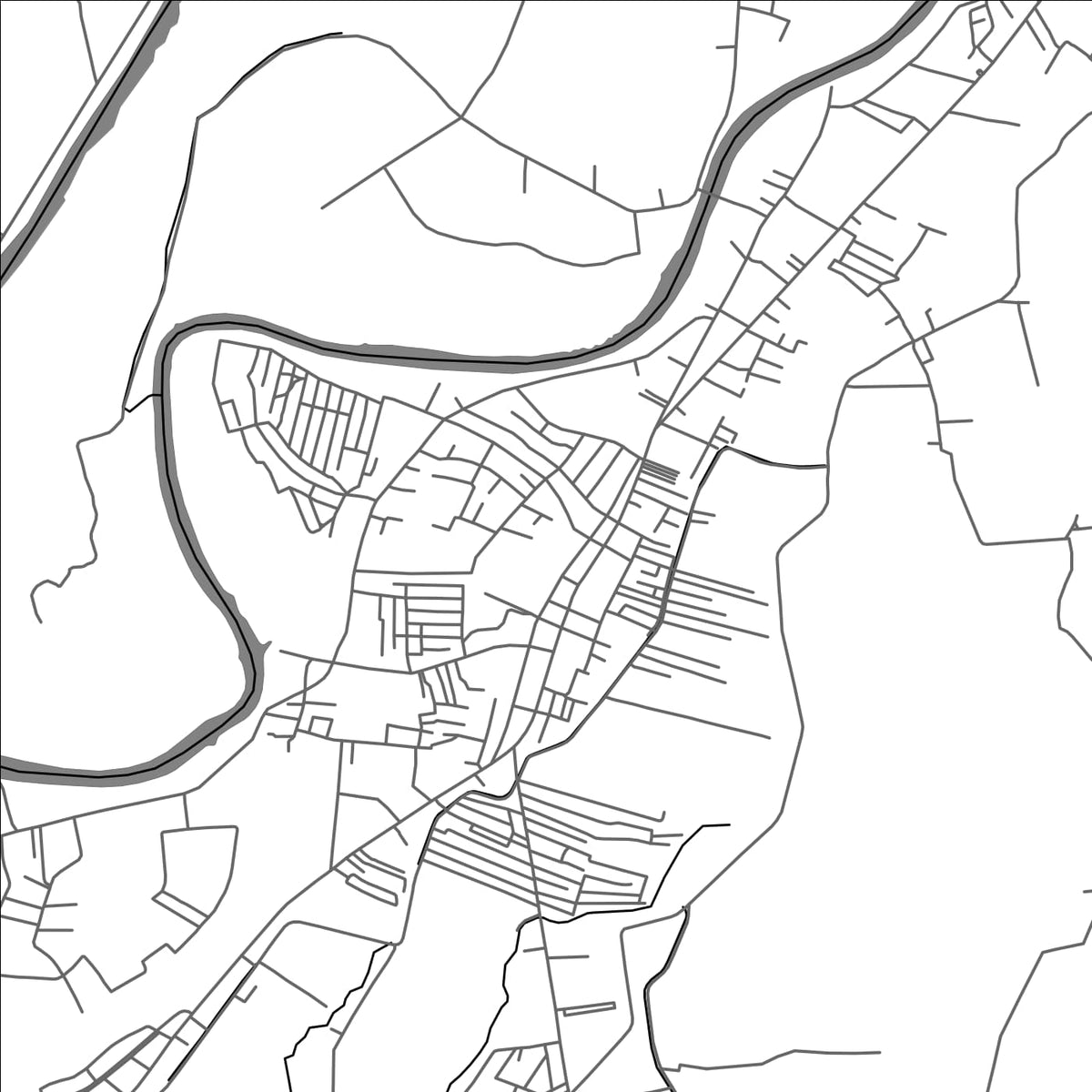 ROAD MAP OF CABIAO, PHILIPPINES BY MAPBAKES