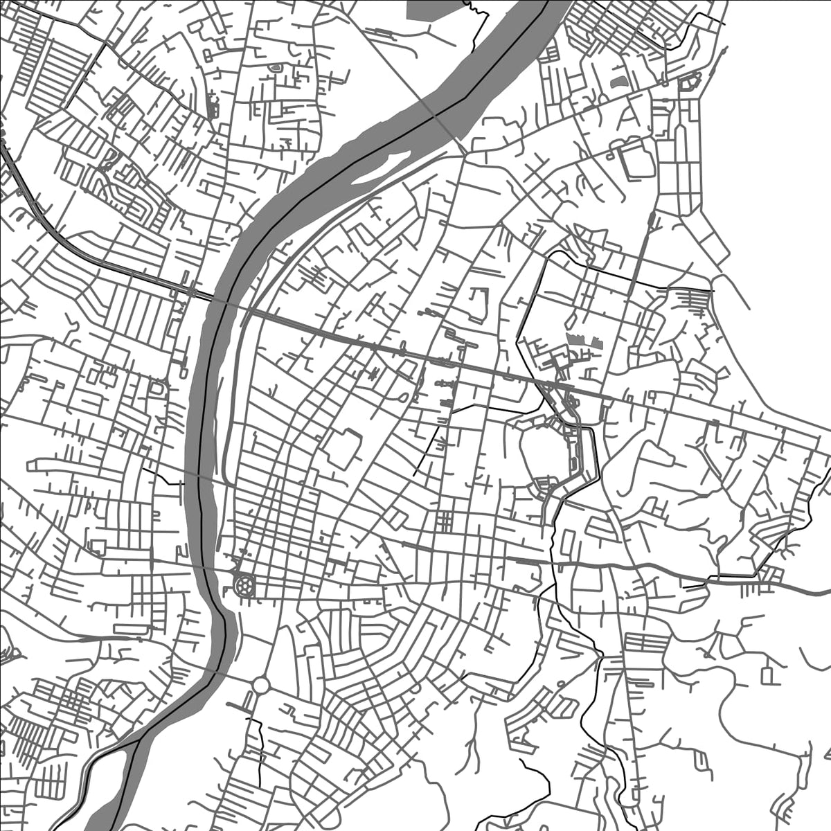 ROAD MAP OF CAGAYAN DE ORO, PHILIPPINES BY MAPBAKES