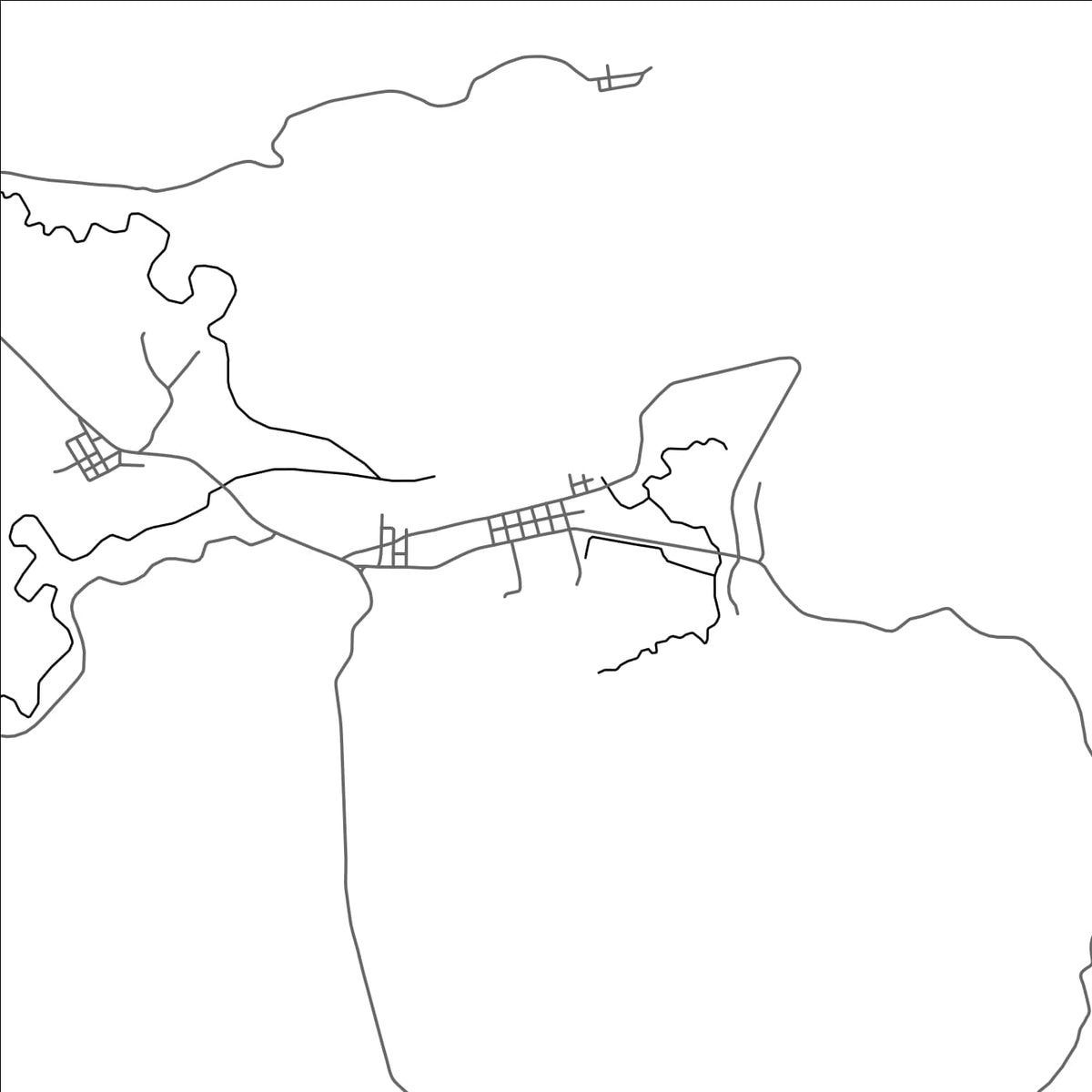 ROAD MAP OF CAGWAIT, PHILIPPINES BY MAPBAKES