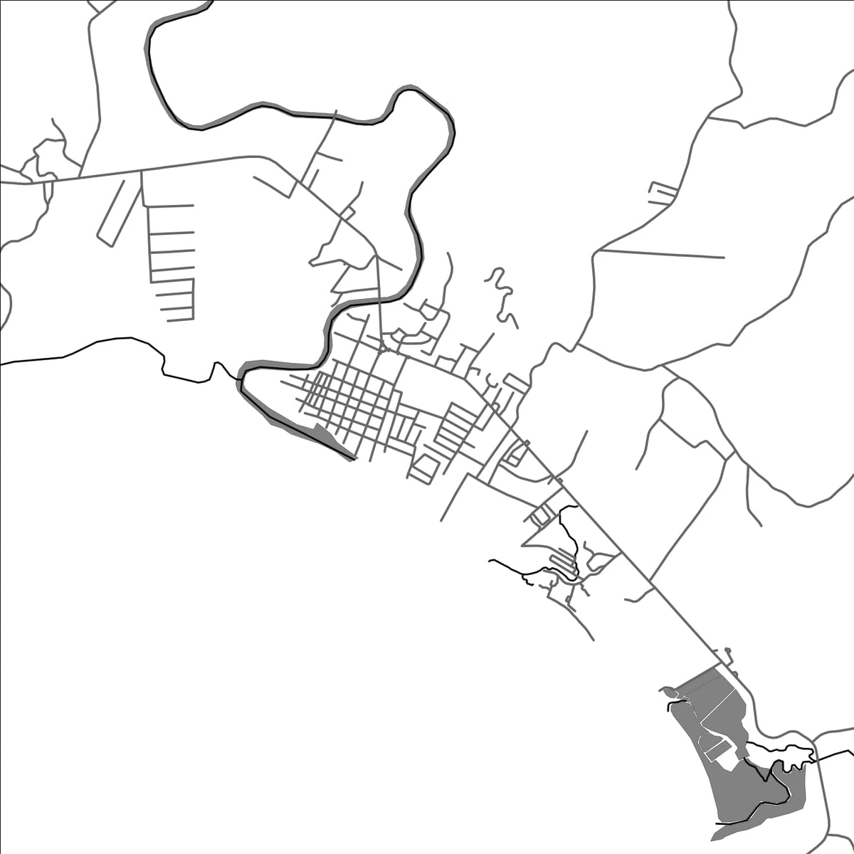 ROAD MAP OF CATANAUAN, PHILIPPINES BY MAPBAKES