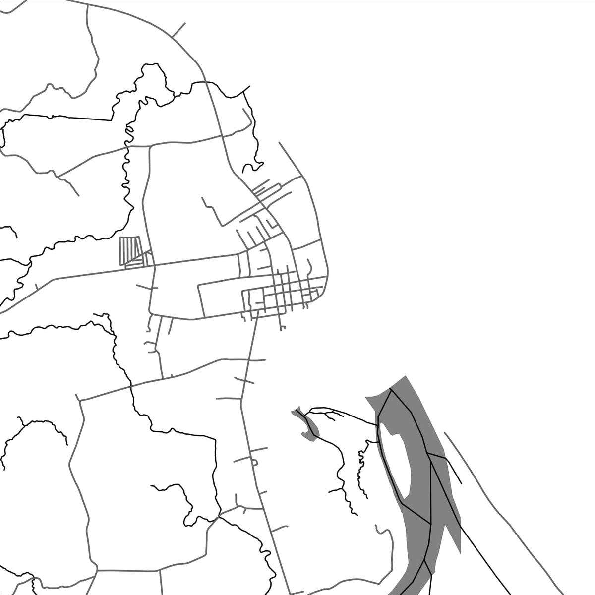 ROAD MAP OF CATEEL, PHILIPPINES BY MAPBAKES