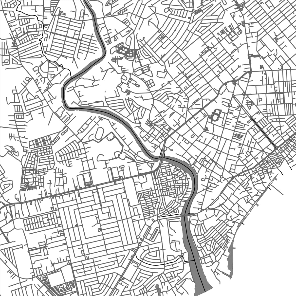ROAD MAP OF DAVAO, PHILIPPINES BY MAPBAKES