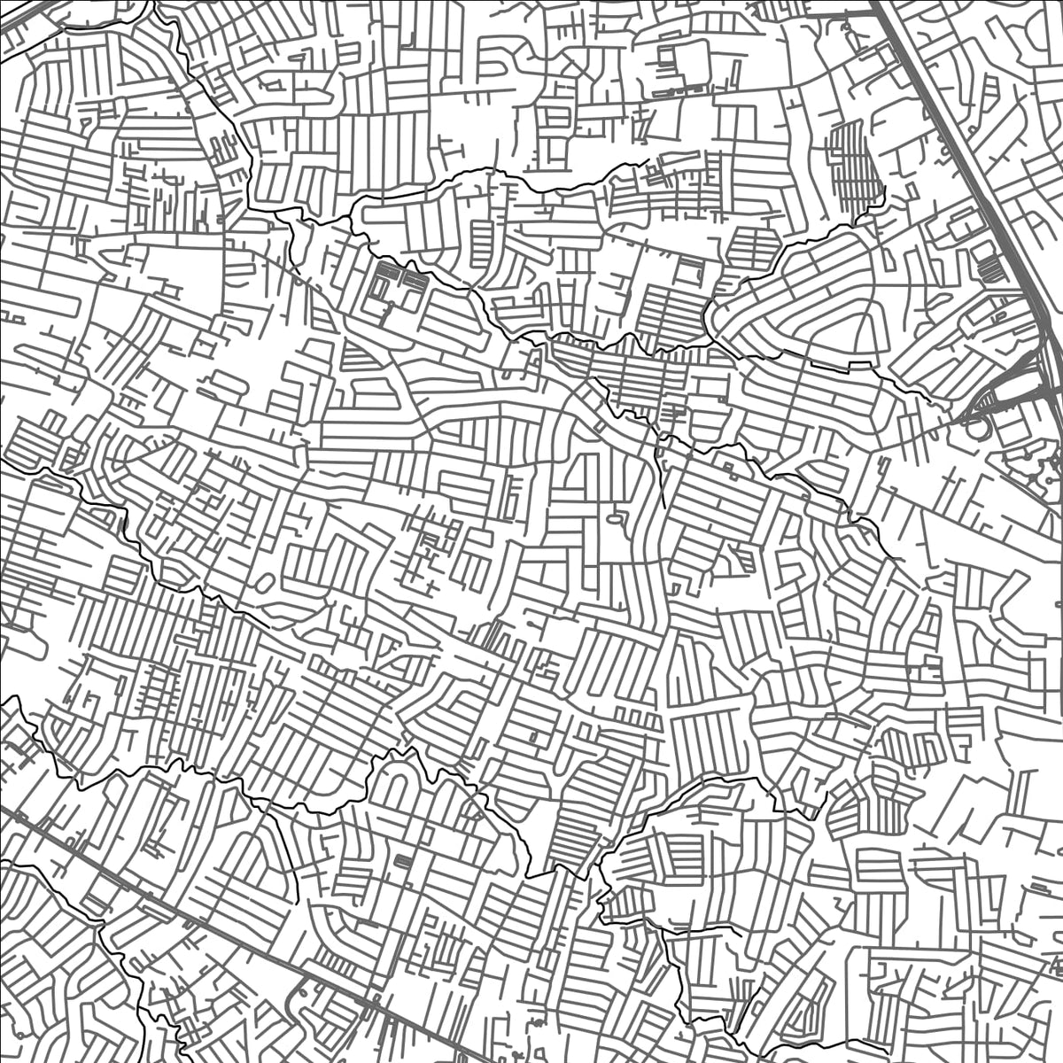 ROAD MAP OF DON BOSCO, PHILIPPINES BY MAPBAKES