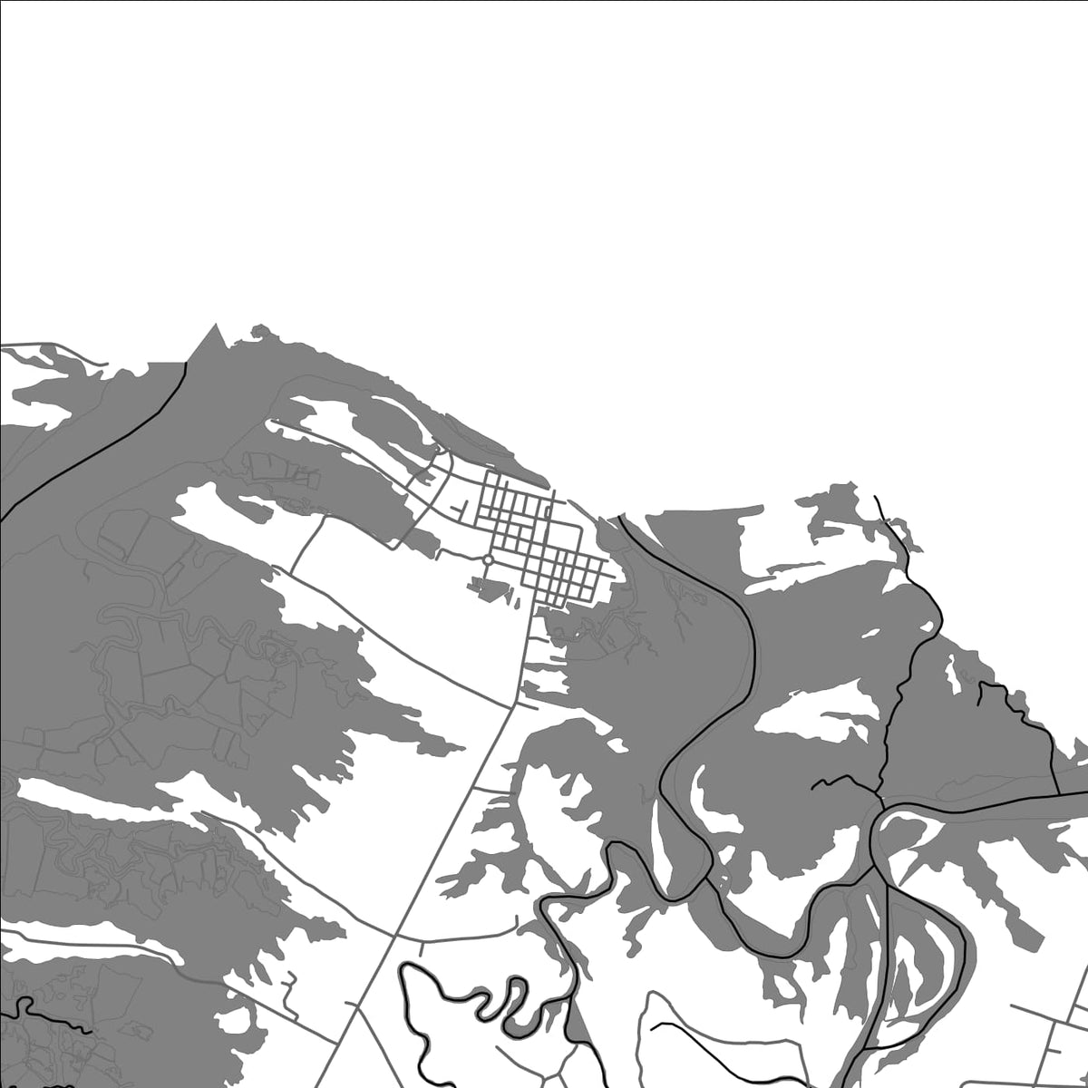 ROAD MAP OF GIGAQUIT, PHILIPPINES BY MAPBAKES