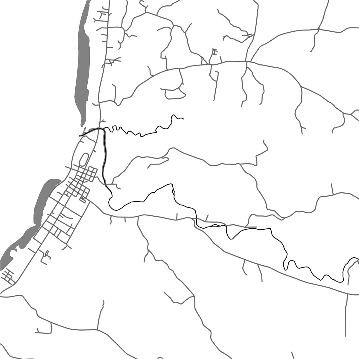 ROAD MAP OF INITAO, PHILIPPINES BY MAPBAKES
