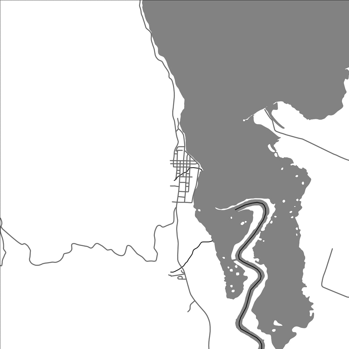 ROAD MAP OF JABONGA, PHILIPPINES BY MAPBAKES