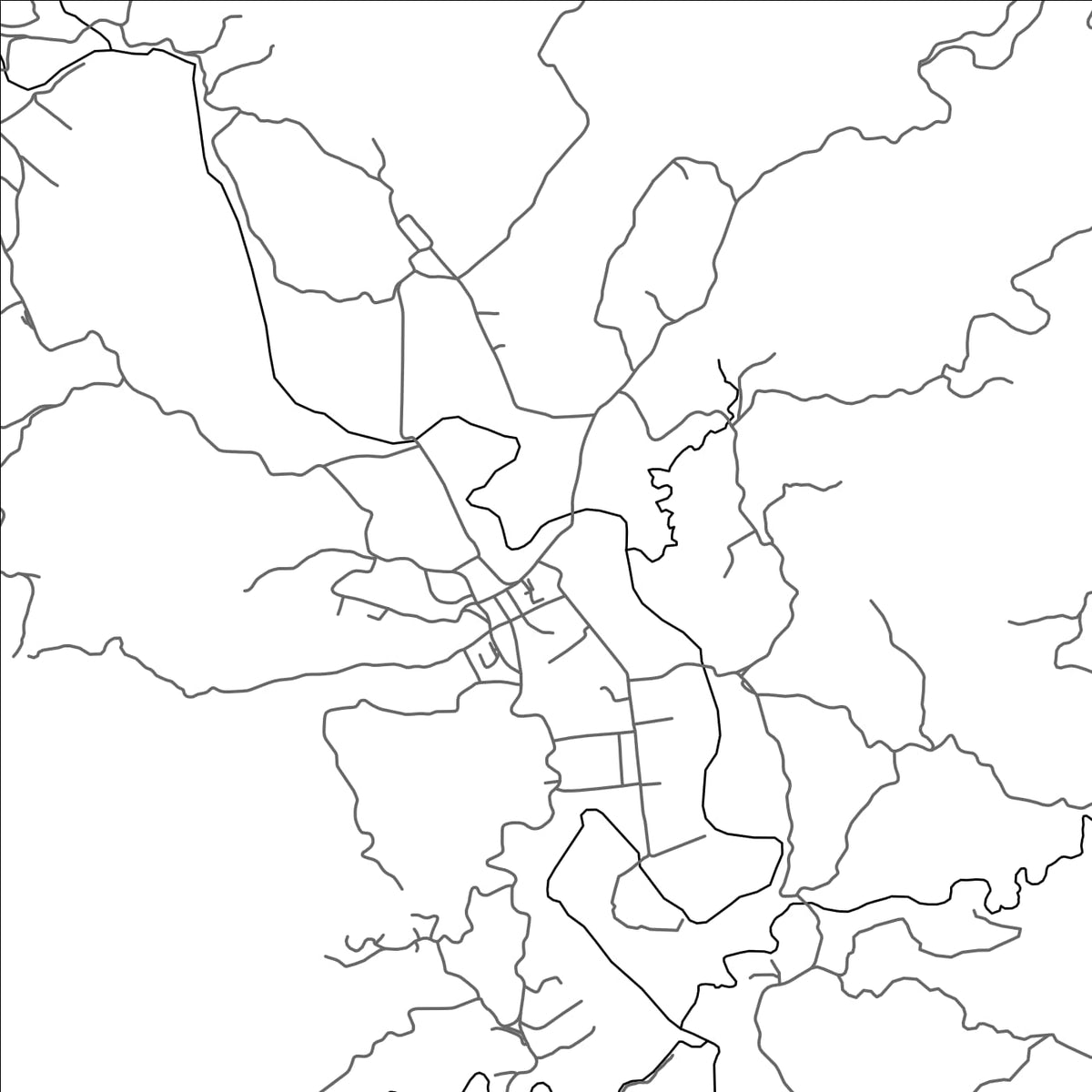 ROAD MAP OF KASIBU, PHILIPPINES BY MAPBAKES