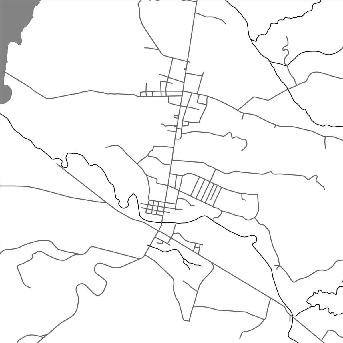 ROAD MAP OF KITCHARAO, PHILIPPINES BY MAPBAKES