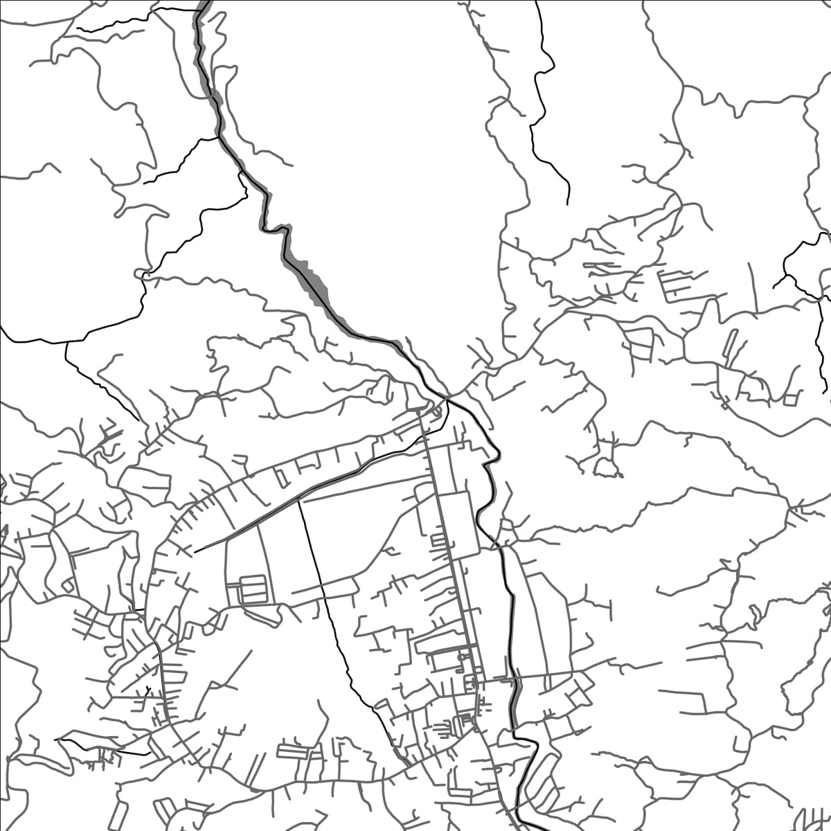 ROAD MAP OF LA TRINIDAD, PHILIPPINES BY MAPBAKES