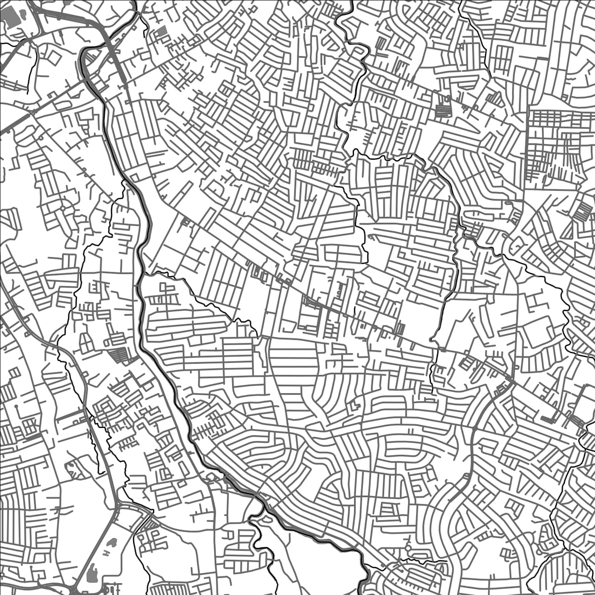 ROAD MAP OF LAS PIÑAS CITY, PHILIPPINES BY MAPBAKES