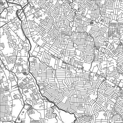 ROAD MAP OF LAS PIÑAS CITY, PHILIPPINES BY MAPBAKES