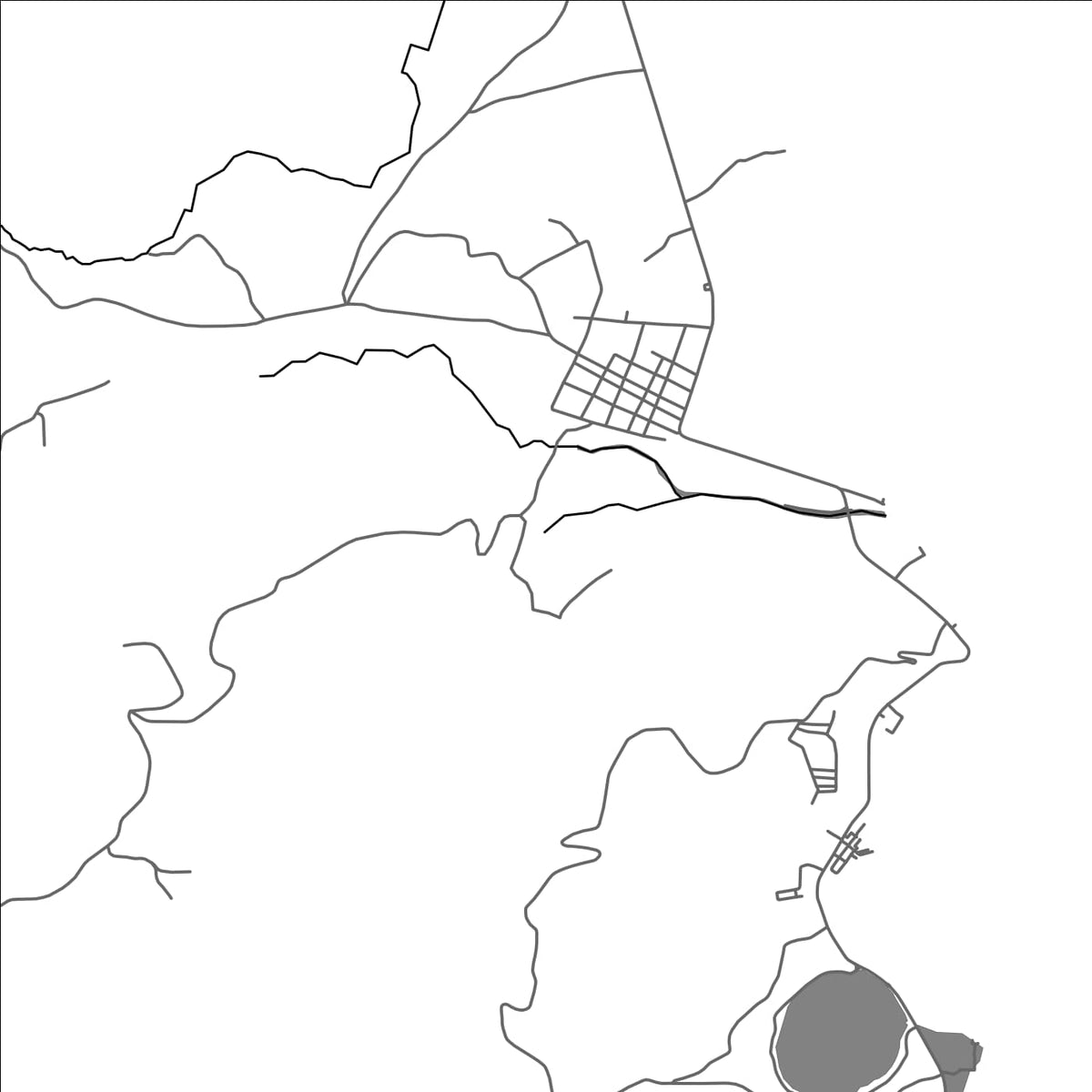 ROAD MAP OF MAHINOG, PHILIPPINES BY MAPBAKES