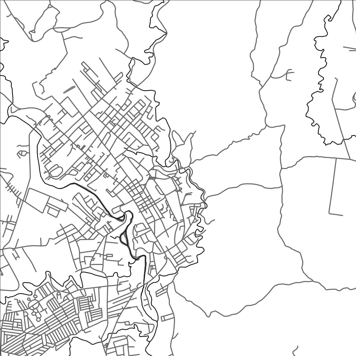 ROAD MAP OF MALAYBALAY, PHILIPPINES BY MAPBAKES