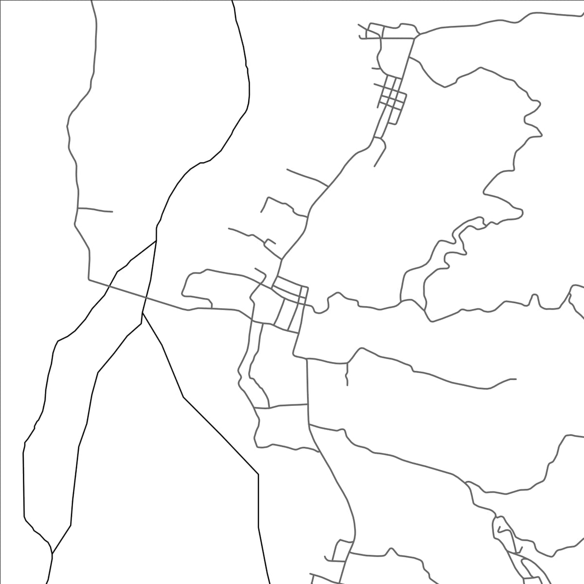 ROAD MAP OF MANABO, PHILIPPINES BY MAPBAKES