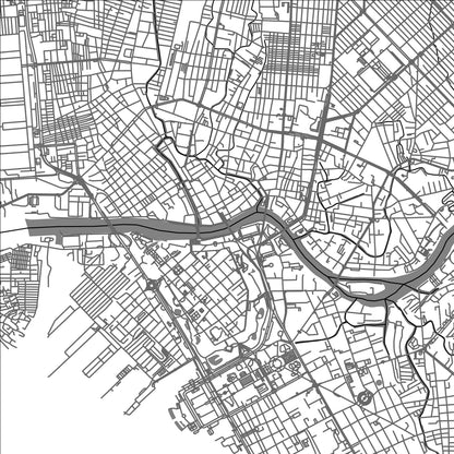 ROAD MAP OF MANILA, PHILIPPINES BY MAPBAKES