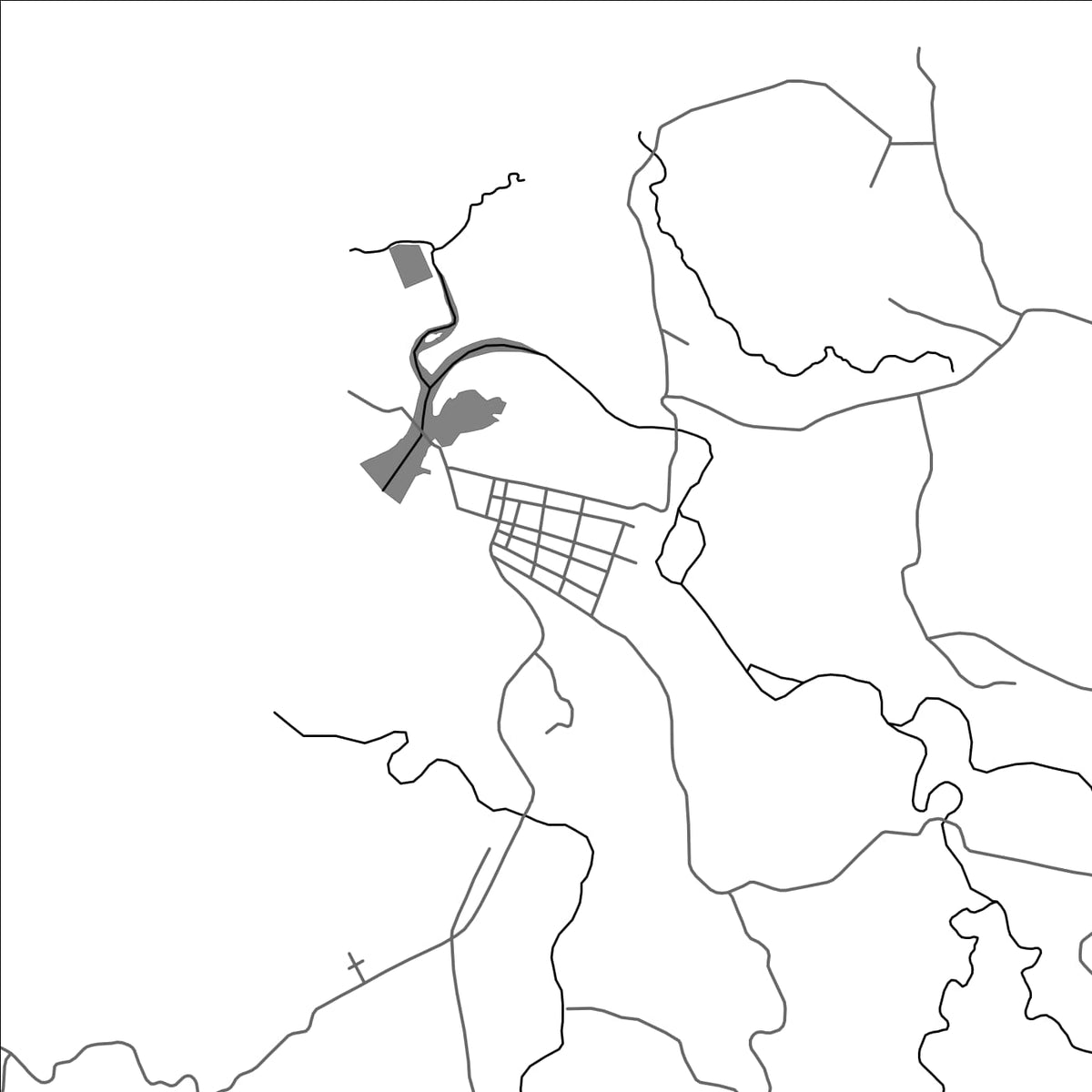 ROAD MAP OF MANITO, PHILIPPINES BY MAPBAKES