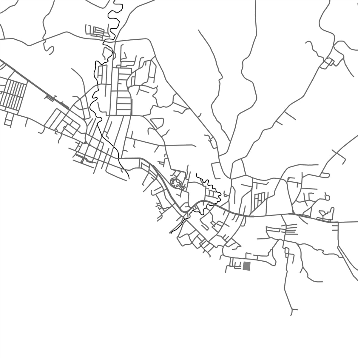 ROAD MAP OF MATI, PHILIPPINES BY MAPBAKES