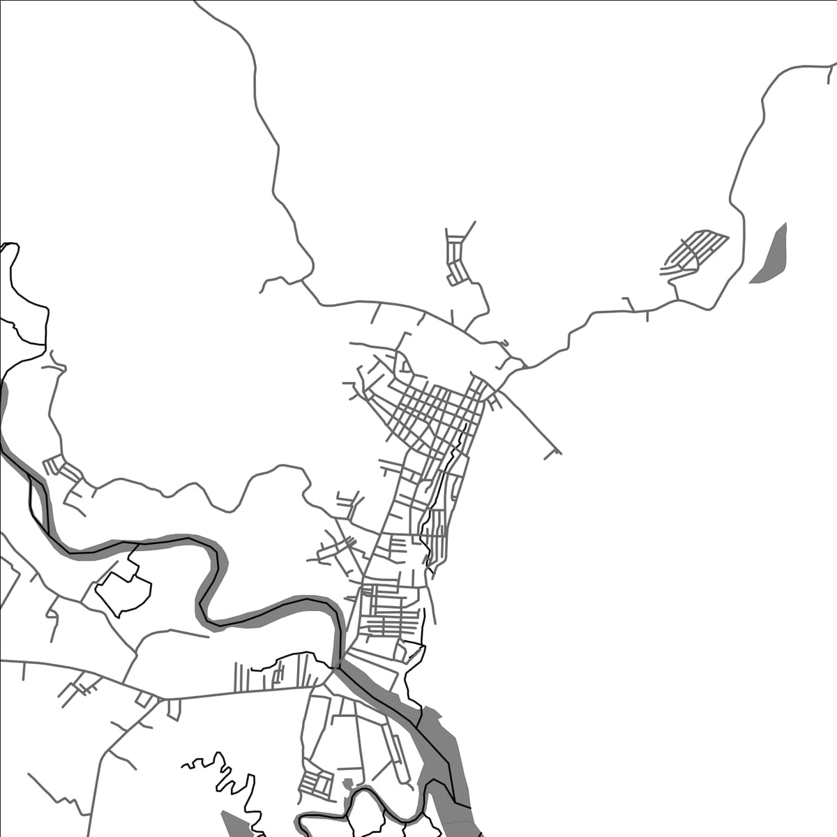 ROAD MAP OF MAUBAN, PHILIPPINES BY MAPBAKES