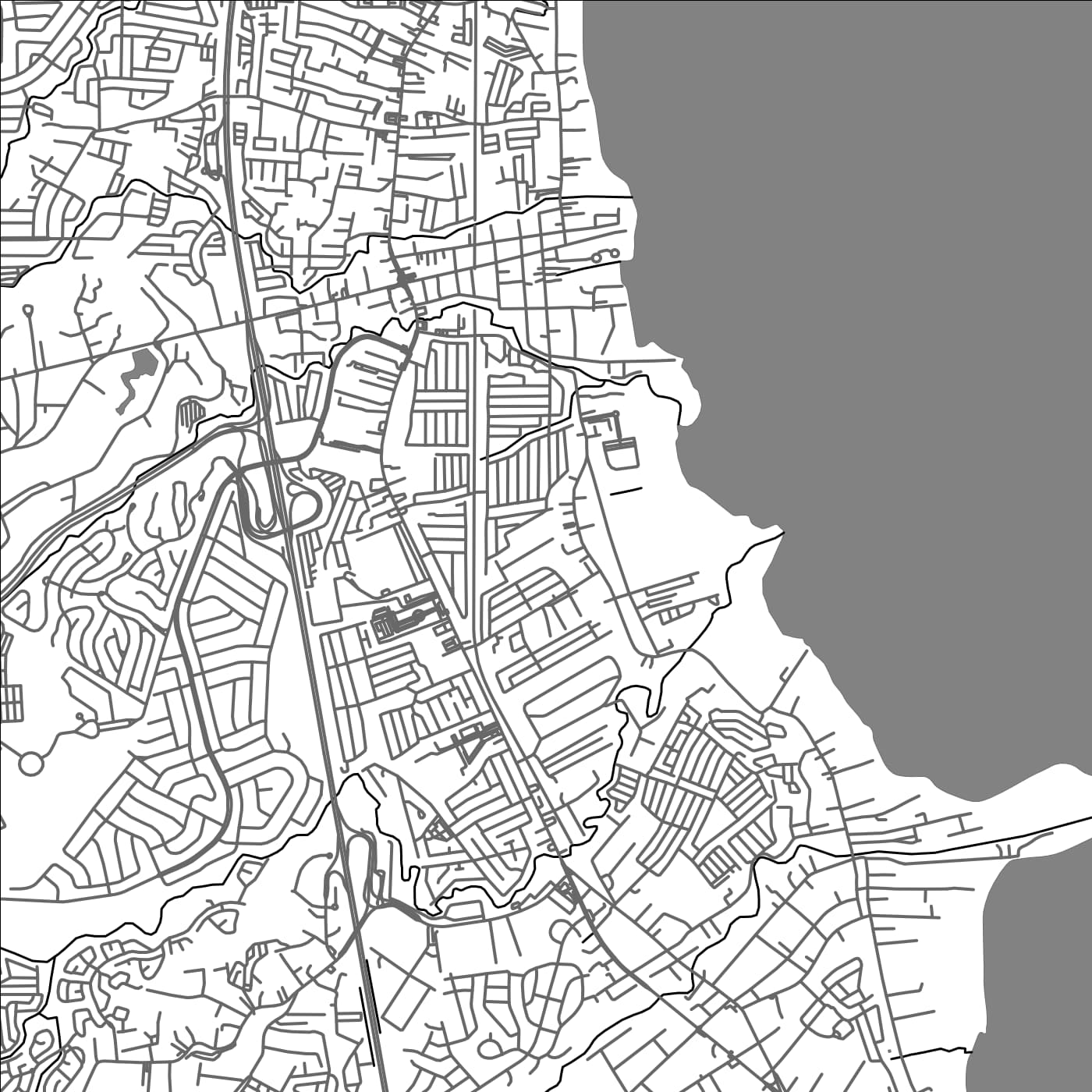 ROAD MAP OF MUNTINLUPA CITY, PHILIPPINES BY MAPBAKES