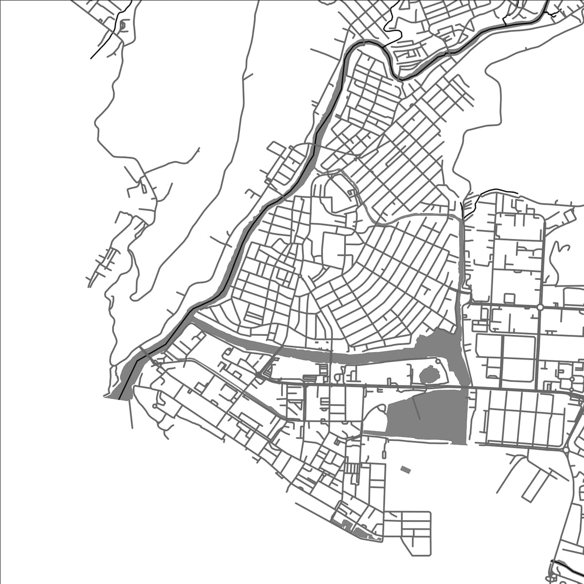ROAD MAP OF OLONGAPO, PHILIPPINES BY MAPBAKES