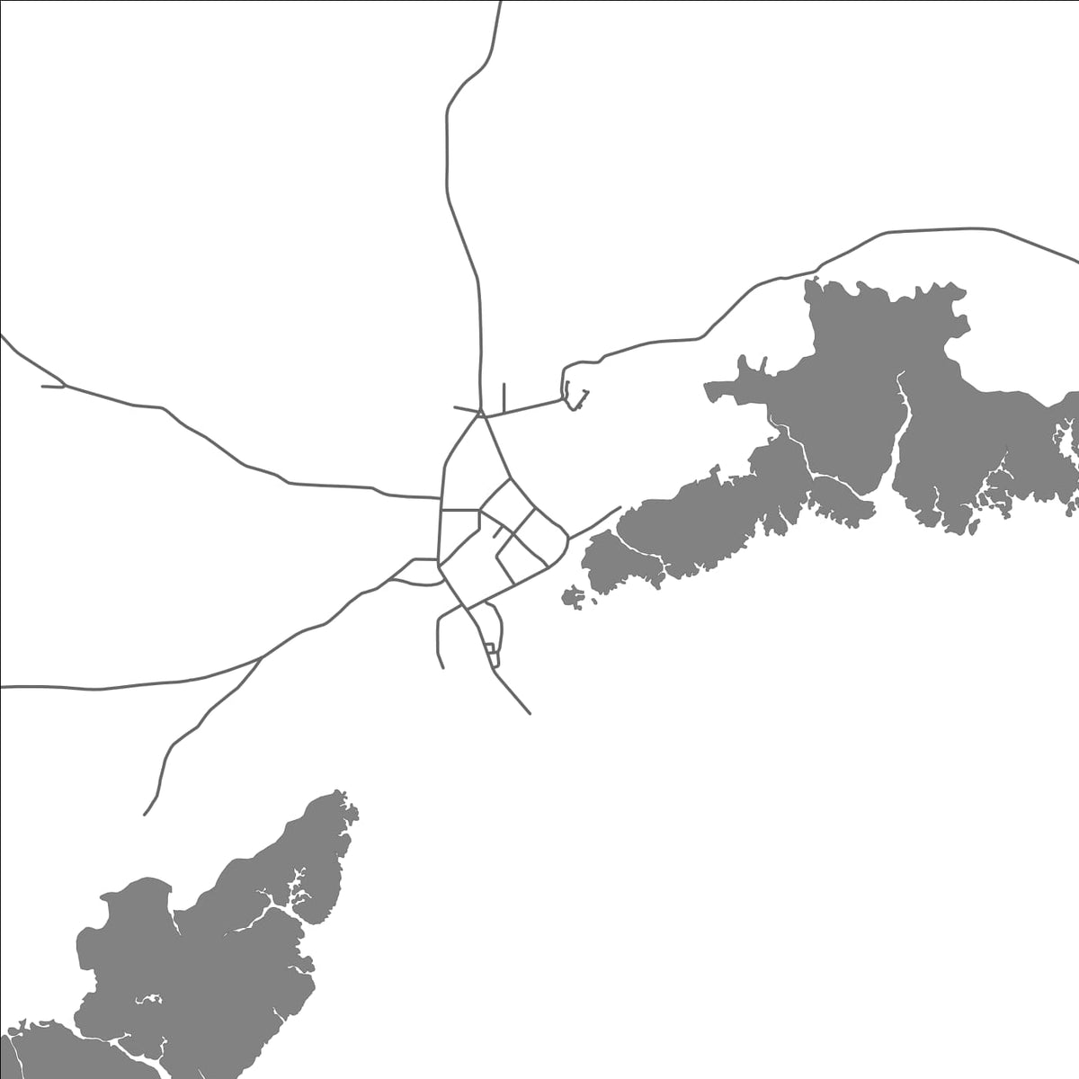 ROAD MAP OF OLUTANGA, PHILIPPINES BY MAPBAKES