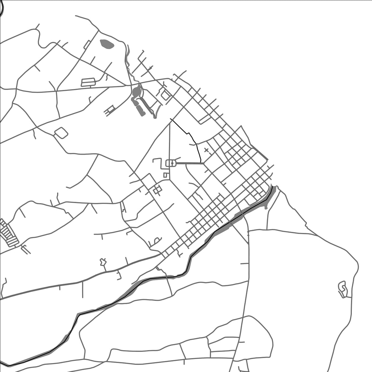 ROAD MAP OF OROQUIETA, PHILIPPINES BY MAPBAKES