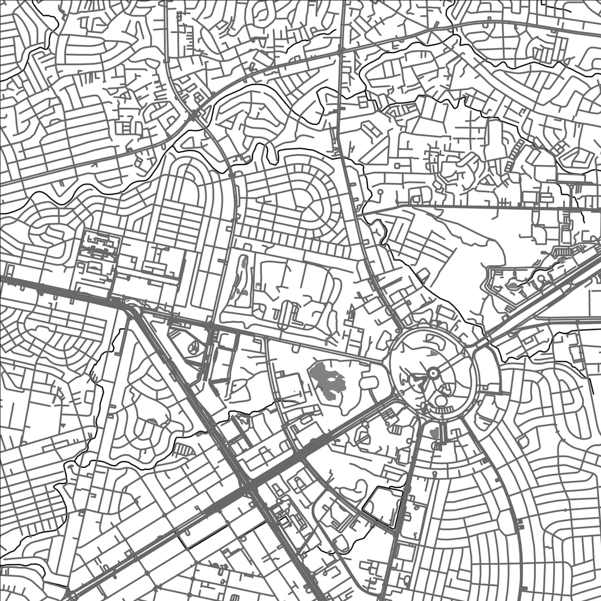 ROAD MAP OF PROJECT SIX, PHILIPPINES BY MAPBAKES