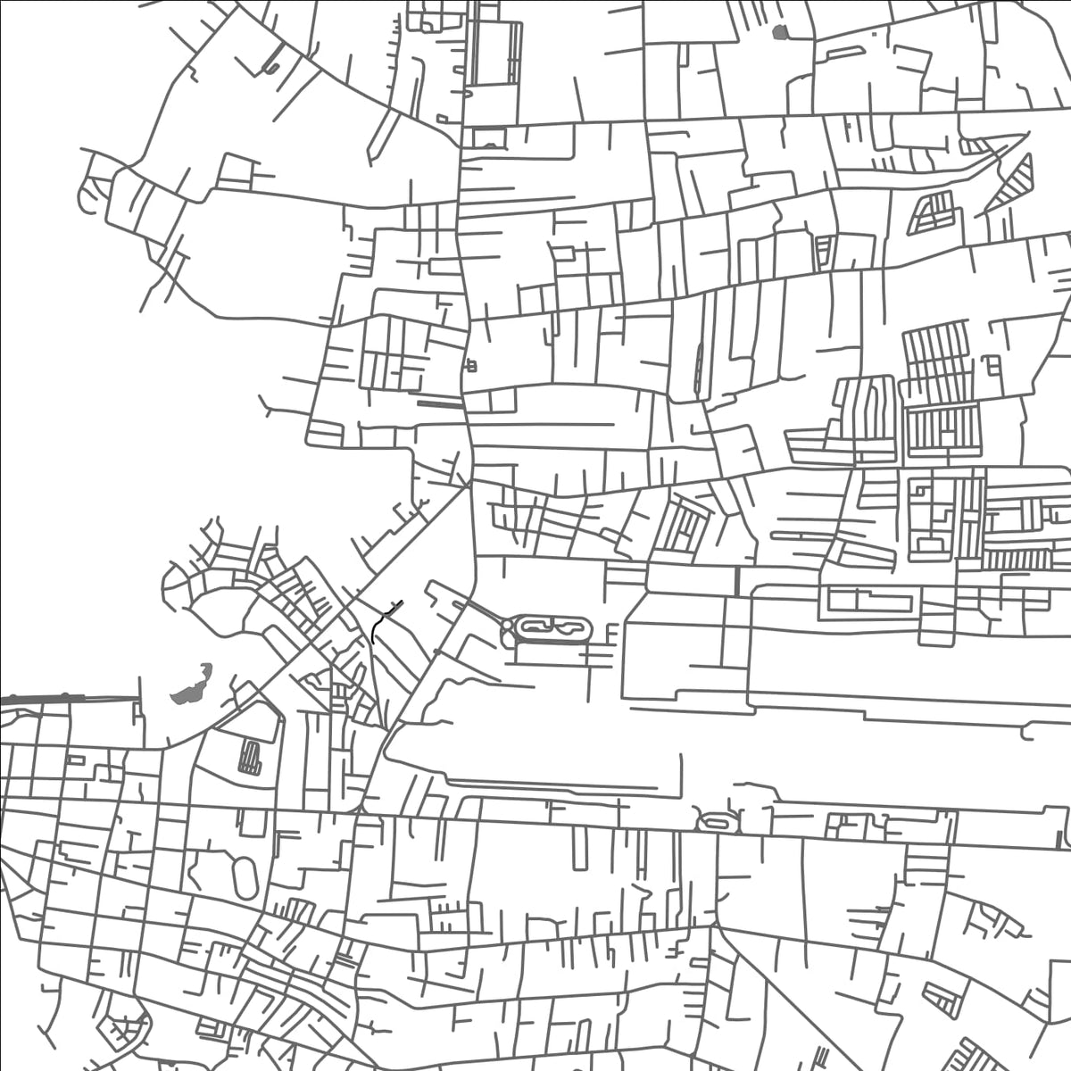 ROAD MAP OF PUERTO PRINCESA, PHILIPPINES BY MAPBAKES