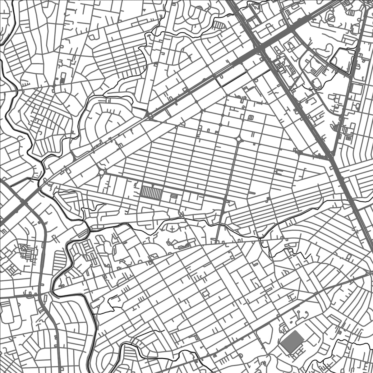 ROAD MAP OF QUEZON CITY, PHILIPPINES BY MAPBAKES