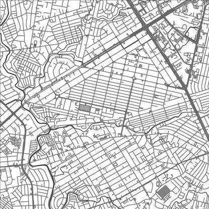 ROAD MAP OF QUEZON CITY, PHILIPPINES BY MAPBAKES